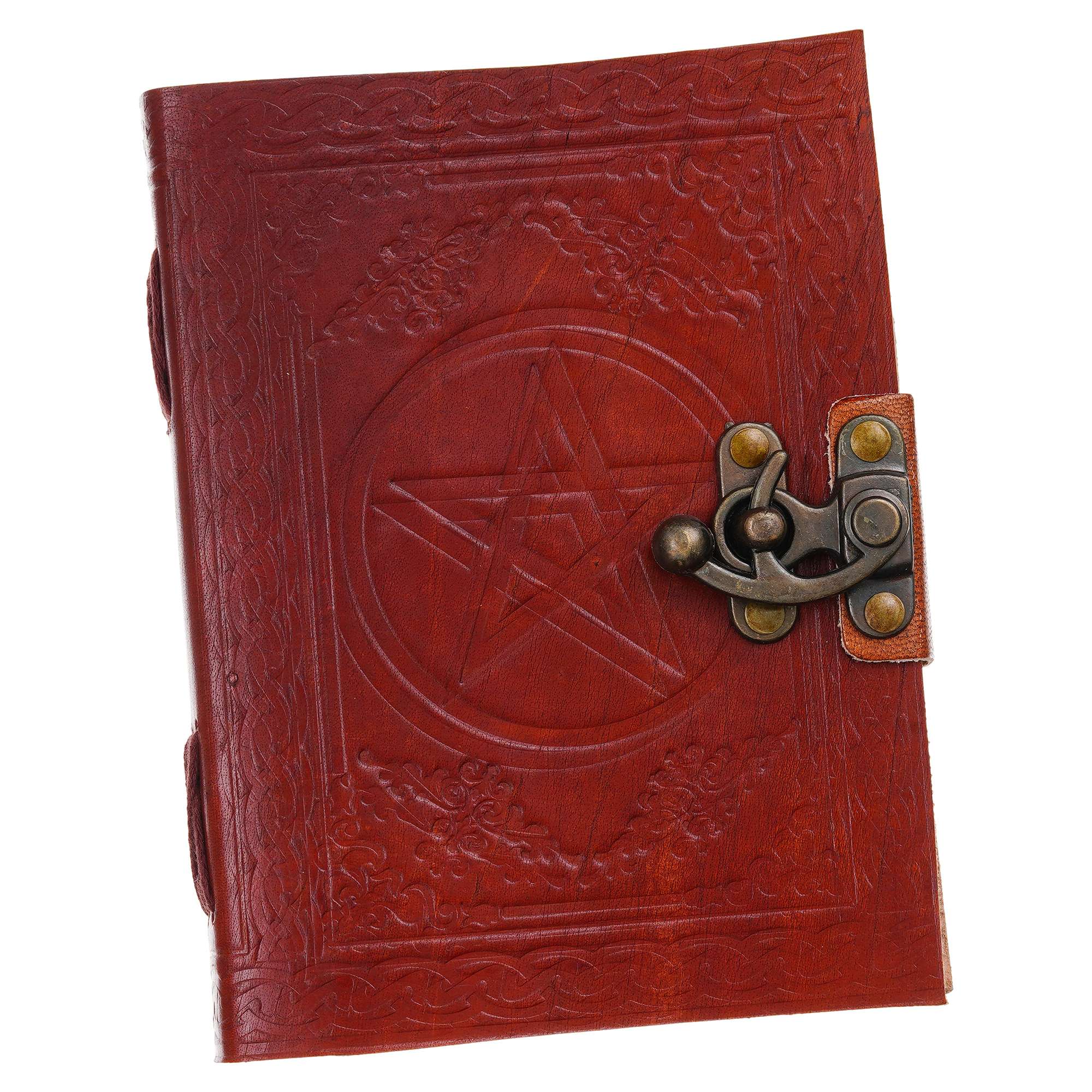 Vintage Handmade Genuine Leather Diary Journal | Premium Antique String Closure | 200 Handmade Unruled Pages DIARY-40 - Image 4