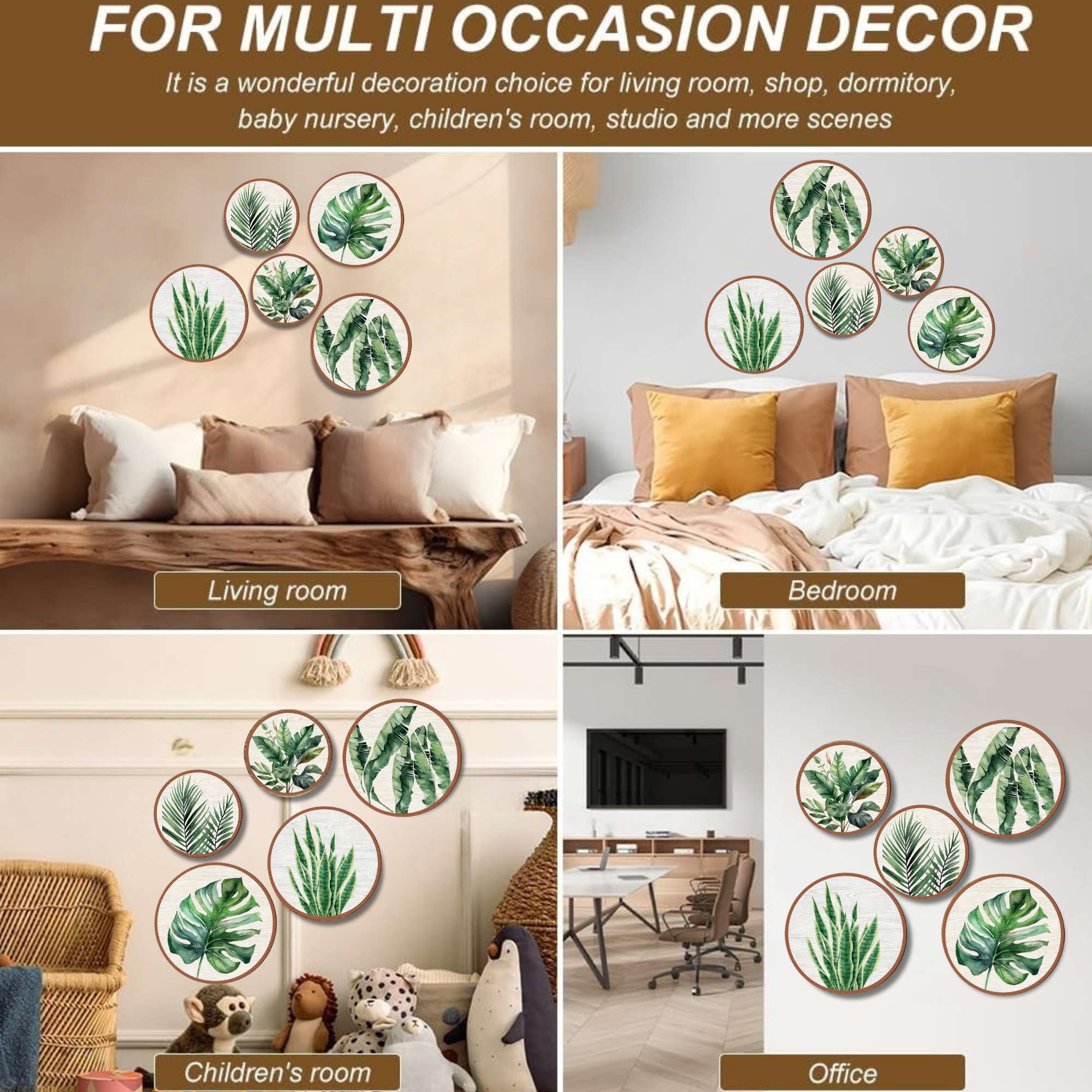 5 PCS Circle Wall Painting - Image 5