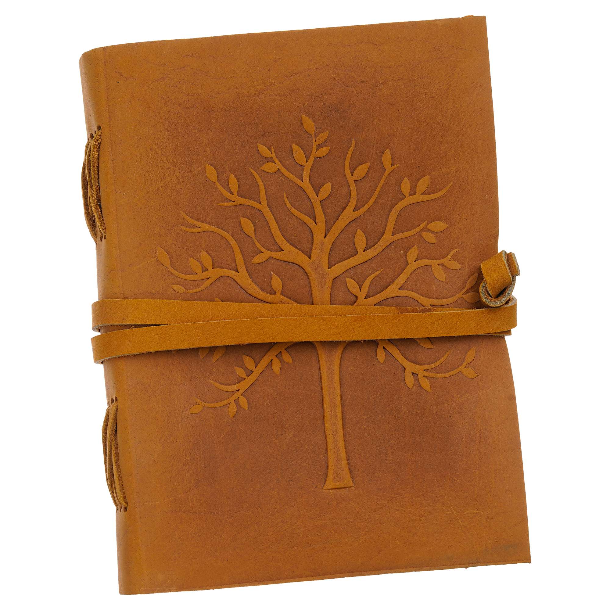 Vintage Handmade Genuine Leather Diary Journal | Premium Antique String Closure | 200 Handmade Unruled Pages DIARY-01 - Image 4