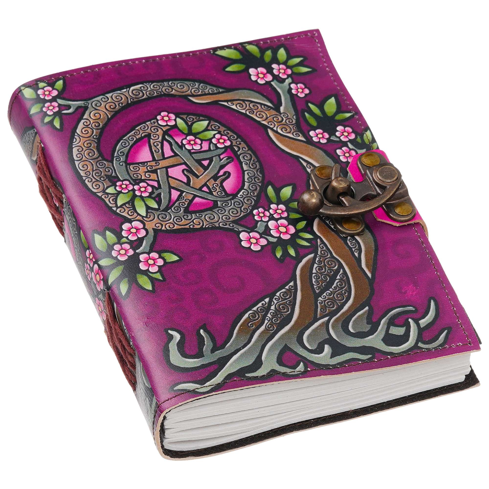Vintage Handmade Genuine Leather Diary Journal | Premium Antique String Closure | 200 Handmade Unruled Pages DIARY-35 - Image 5